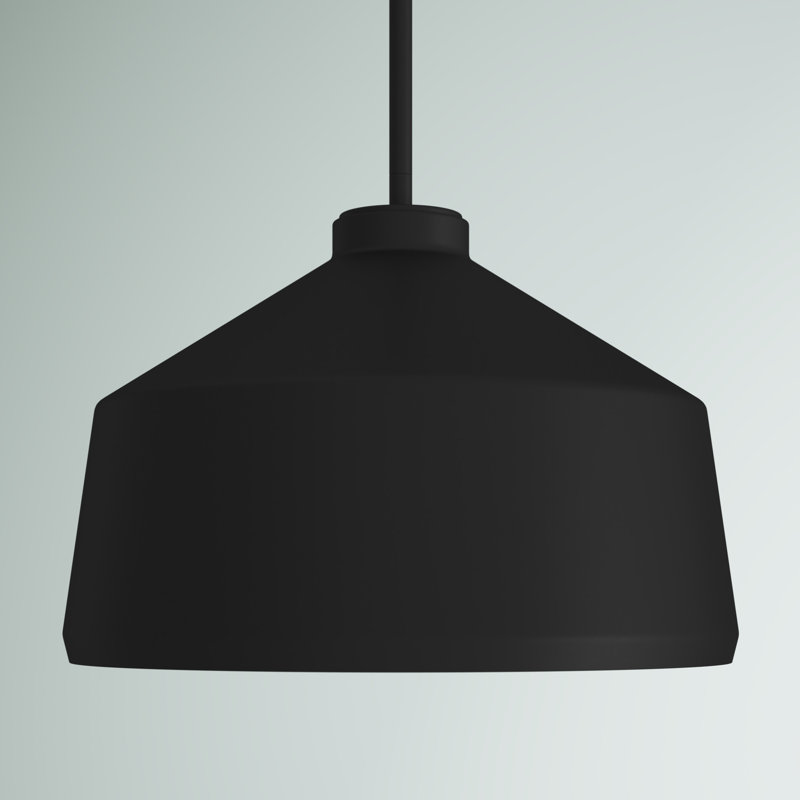 Clouse 1 - Light Single Pendant, Matte Black, Black