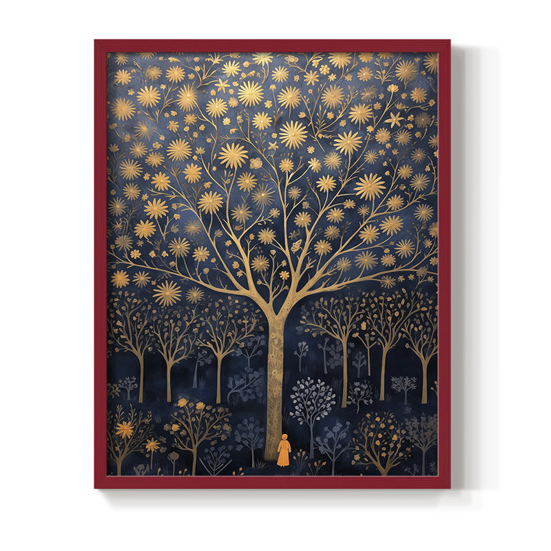 LANDSCAPES Series CCL, reproduction encadrée - bois massif, H 11 po x l 9 po, Rouge