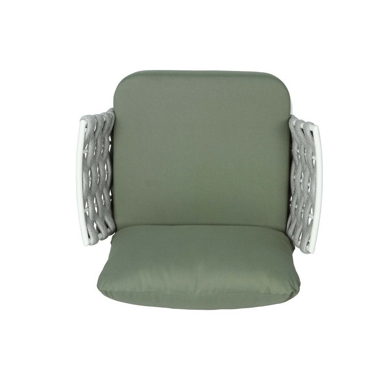 Ensemble de 2 fauteuils club Mariano, Vert, Blanc