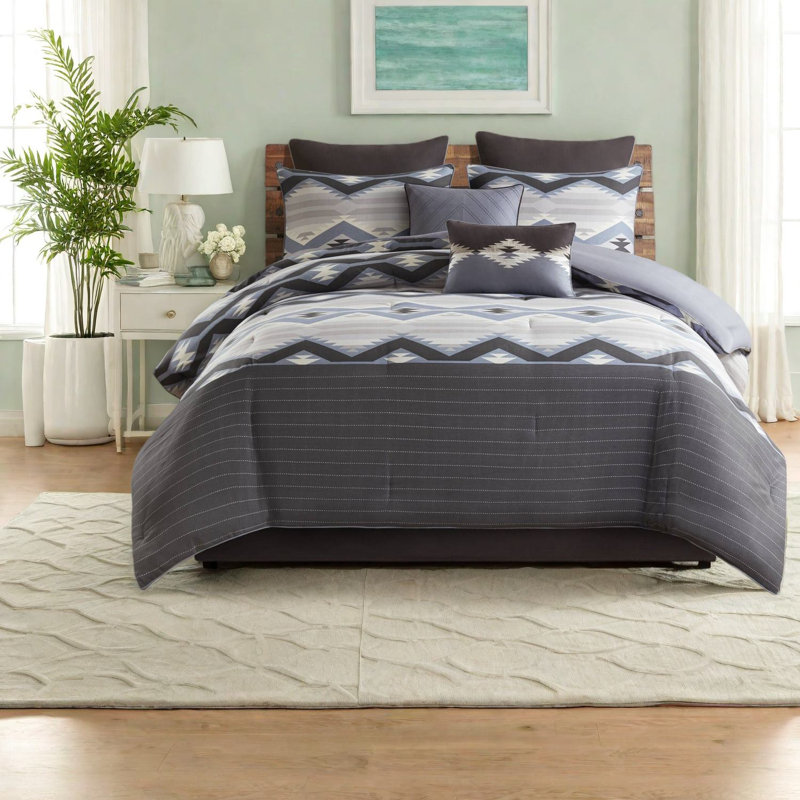 Piece Queen Bedding Sets, Polyester Rustic Modern Bedroom Home Comfort