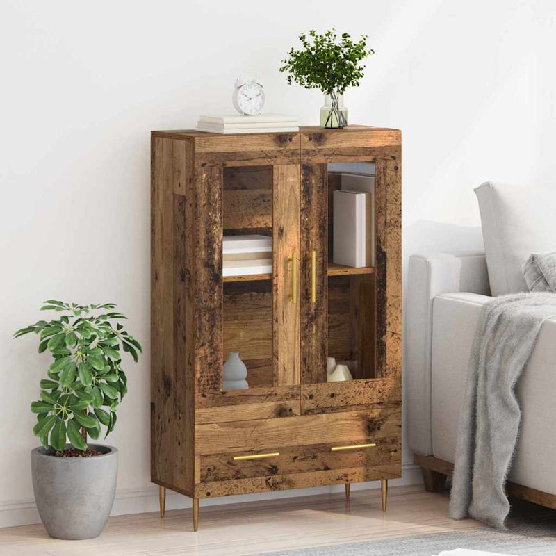 Highboard Accent Chest, Old Wood