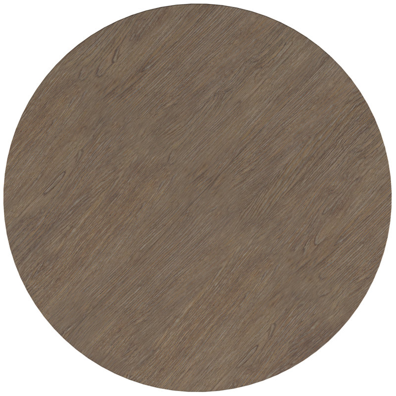 Casa Paros 54" Transitional Extendable Round Dining Table in Brown/Gray