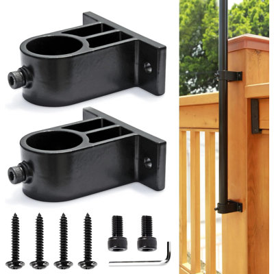 Fixation de torche de pont en acier inoxydable, pince robuste pour torches, pour rampes avec 3/4 po et 1 po de diamètre extérieur