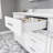 Kali White 72" W x 22" D Double Sink Bathroom Vanity with Built-in Power Outlet & USB, Drawer Organizer, Engineered Stone Top, Undermount Ceramic Sinks-53708863-126675327