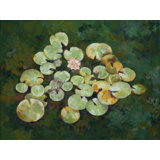 Tranquil Lily Pond Iv Print by Ruth Hayes