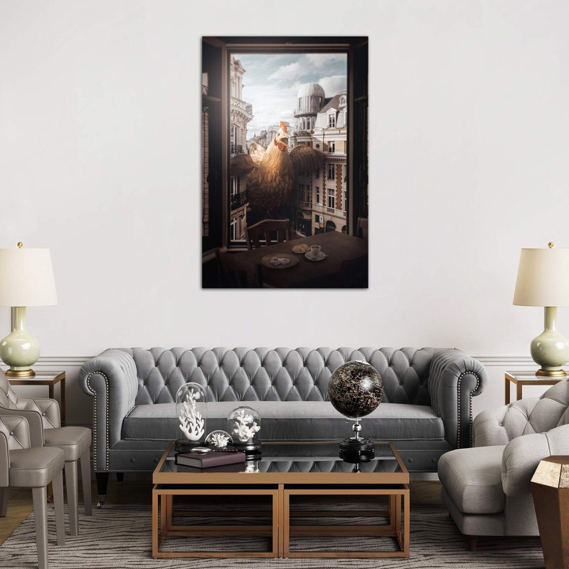 Chickens Revenge by Shaun Ryken - Wrapped Canvas Print, 66.04 cm H x 45.72 cm W x 1.91 cm D