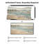 Très grand art mural imprimé sur toile - Décoration de salle de bain bord de mer Beige Sandy Beach - "Assemblage requis (cadre non fini)"-130842527