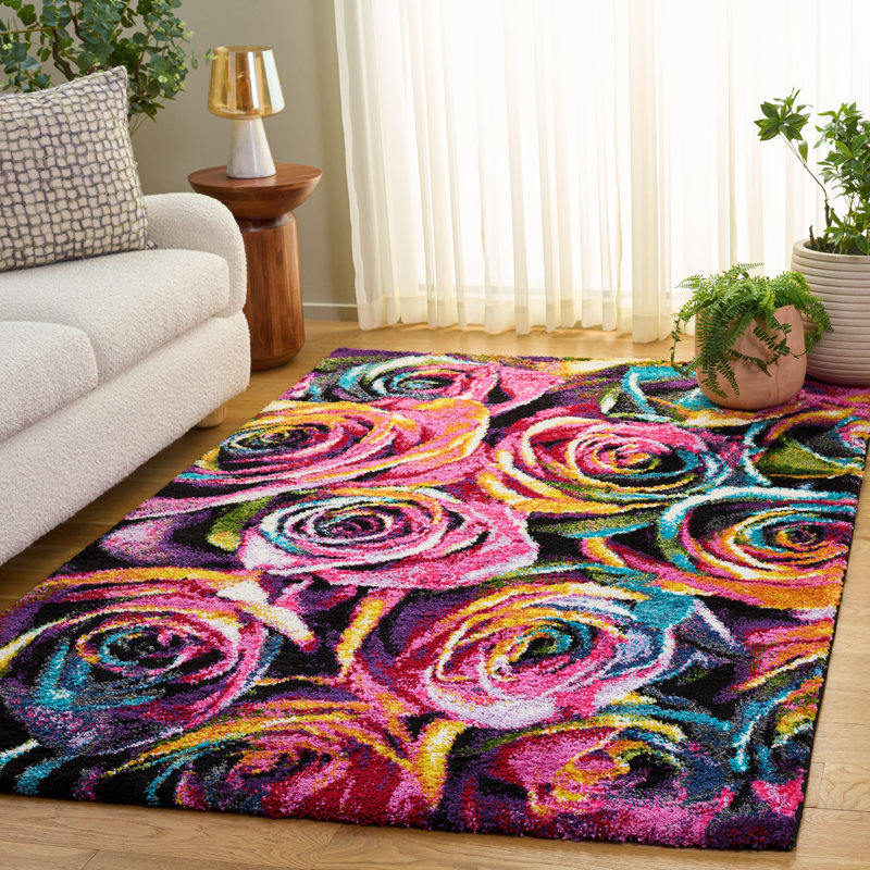 Cleveland Performance Floral Rug, Rectangle 5'1" x 7'6"