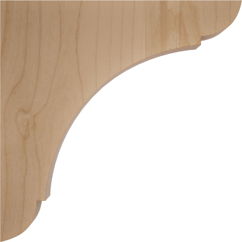Olympic 6'' H x 1.75'' W x 6'' D Solid Wood Standard Bracket, Alder