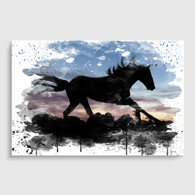 Wild Horse Sunset - Frameless Print
