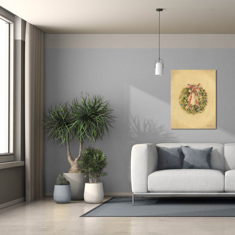 «Wreath 1» par Cheri Blum, art mural sur toile, H 34 po x l 26 po x P 1,5 po