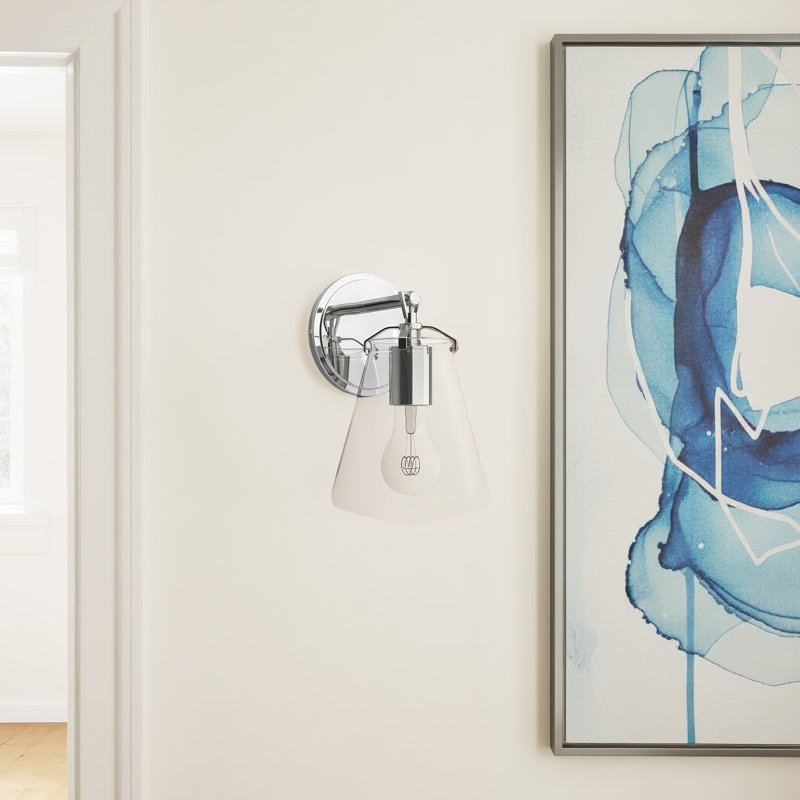 Armed Sconce, Polished Nickel