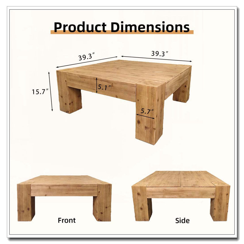 Table basse, Antique naturel - 1