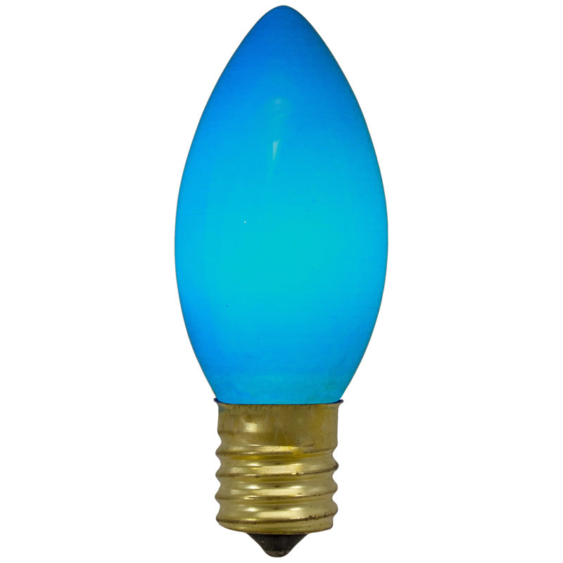 Paquet de 4 ampoules bleues de remplacement C9 Opaque