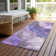 Machine Washable Indoor/Outdoor Xhevrie Lavender Rug