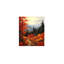 «Vibrant Autumn Trail», art mural sur toile sans cadre 24 po x 36 po