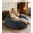  4FT Bean Bag Chair for Adults,Giant Bean Bag Sofa Couch with Soft Velvet Cover for Living Room,Compression Packing-1264425460