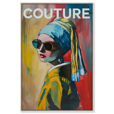 Pearl Earring Cover Canvas by Art Remedy
