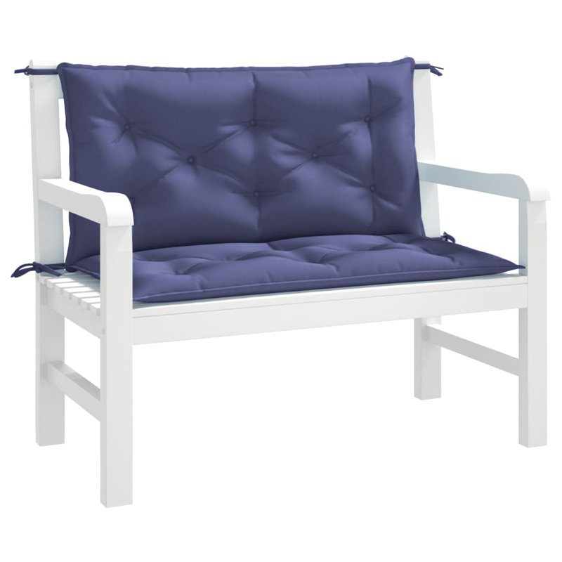 Coussin de siège d'extérieur, Bleu marine, 39,3 po x 19,7 po