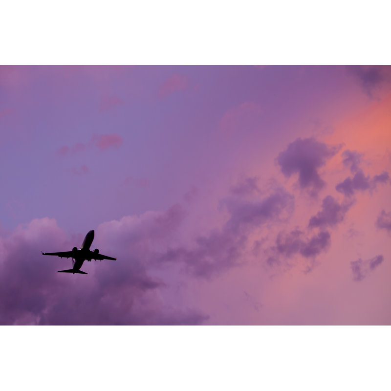 Airliner Taking Off With Copyspace by Benstevens - Wrapped Canvas Print, 20cm H x 30cm W x 3.8cm D