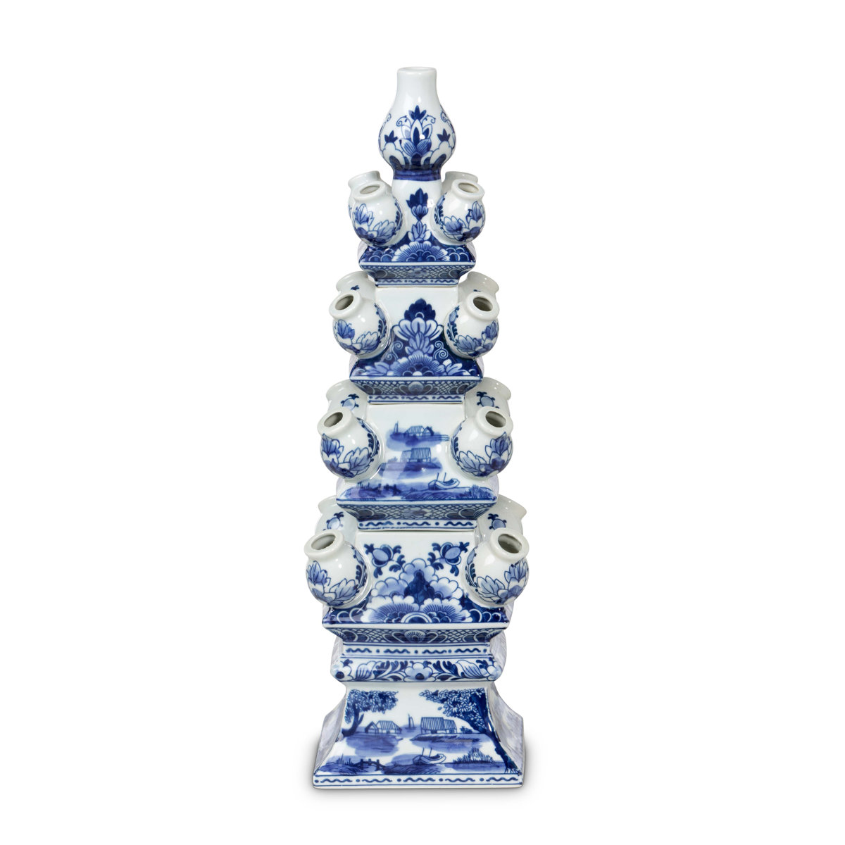 Park Hill Ceramic Chinoiserie Tulip Vase