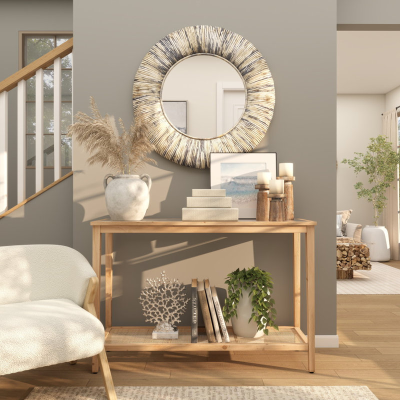 Miroir mural gris