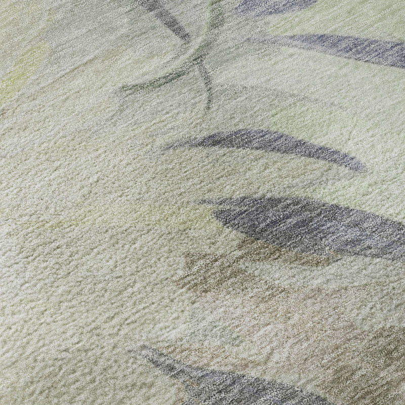 Tapis floral lavable à la machine de qualité supérieure Mayfield AMF2264, Comme neuf, 9 pi x 12 pi