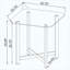 Ensemble de tables basses 2 pièces Modern Chrome-129866798