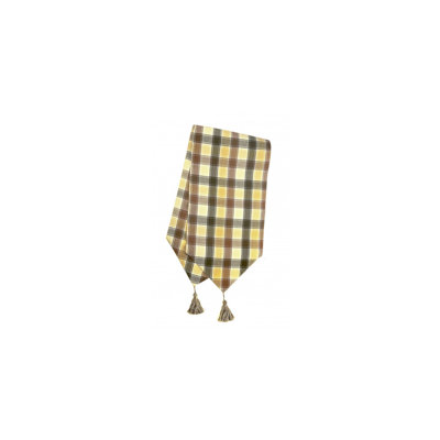 Wasserman Plaid 100% Cotton Table Runner