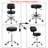 Backed Adjustable Height Ergonomic Lab Stool with Footring Wheels-1283728983