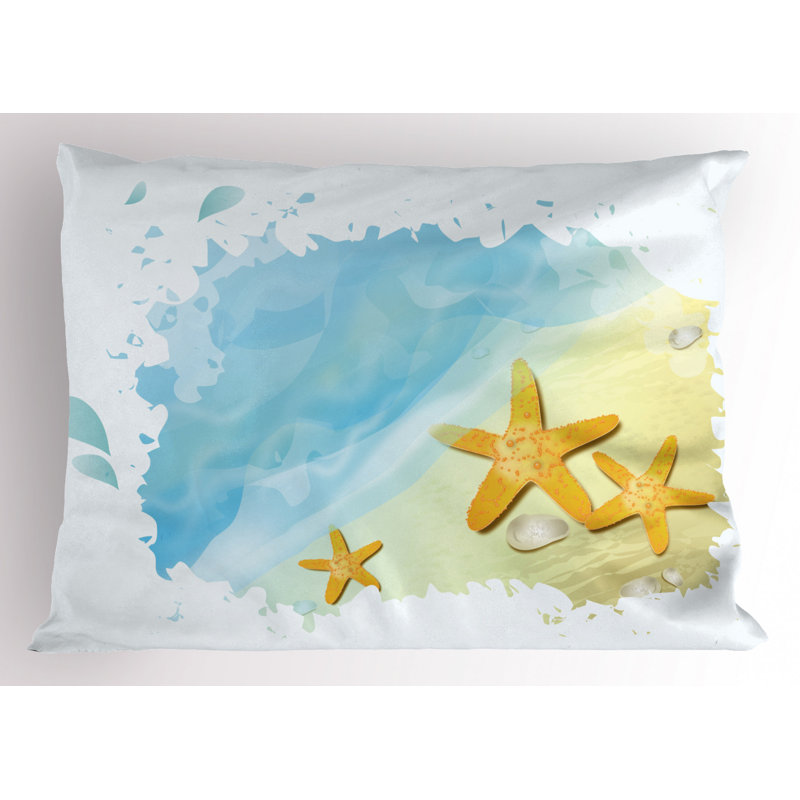Starfish Polyester Sham Set, Twin