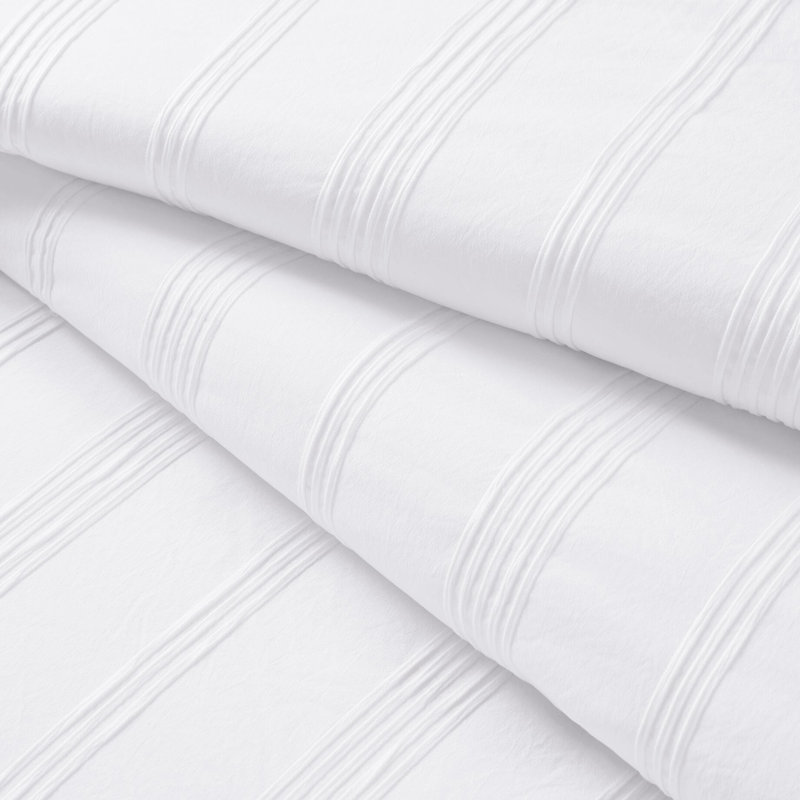 Literie rayée très grand 7 pièces pour une mise à jour de chambre à coucher. Couvre-oreillers doux et respirants. Comprend les taies d'oreiller de draps-housses plates. Dortoirs étudiants à rayures lavables à la machine