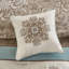 Ensemble d'édredon jacquard 7 pièces bleu