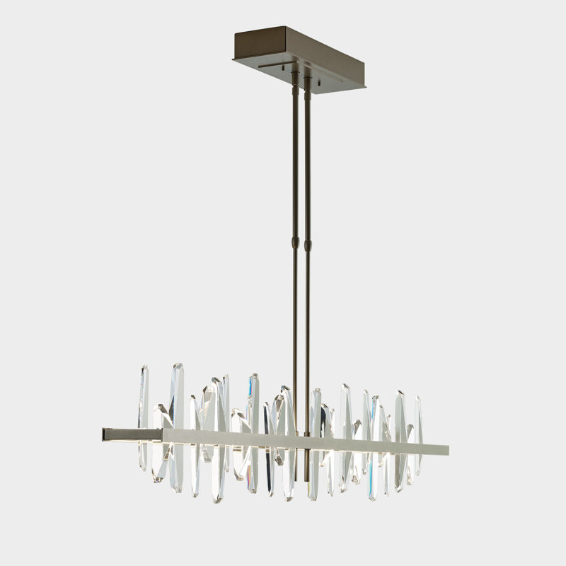 Solitude Kitchen Island Linear LED Pendant, Soft Gold