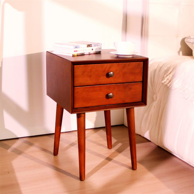 Table de chevet avec 2 tiroirs