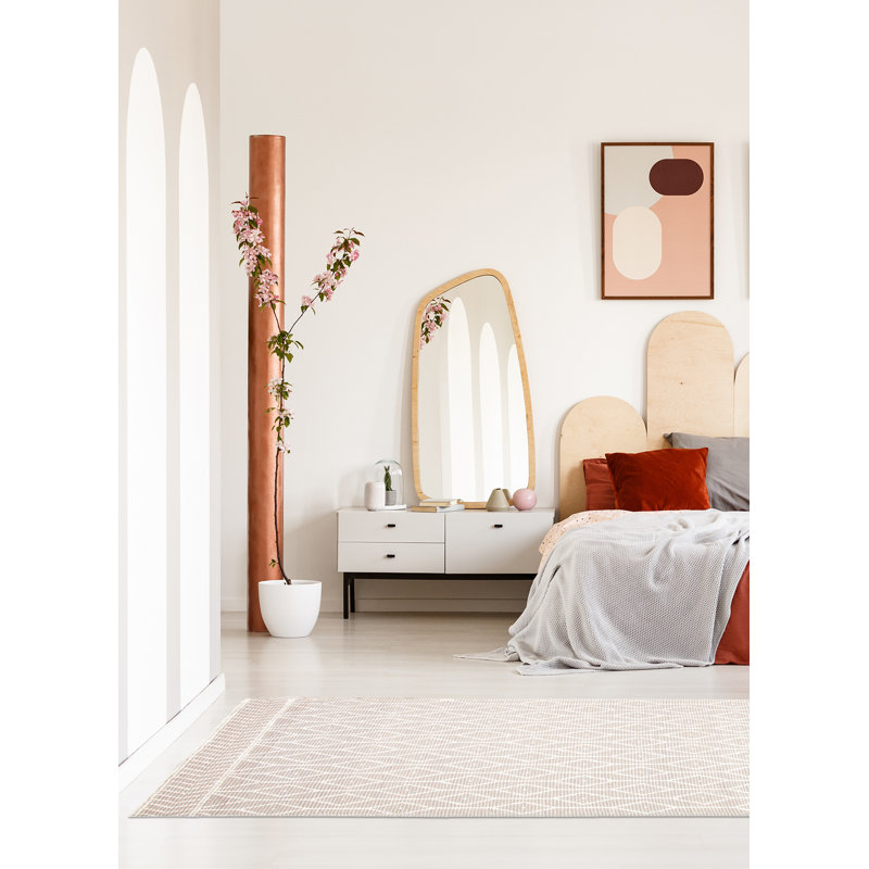 Tapis rectangulaire unique de 5 pi 11 po x 9 pi 2 po Brihany