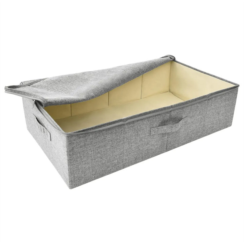 Storage Box Fabric 70x40x18 cm, Light Grey