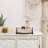 Round Wood Decorative Tray, 10 Inch Farmhouse Distressed Candle Tray, Centerpiece Decor For Coffee Bar, Kitchen Counter, Dining Room Table - White-1675408568
