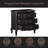 Aeryona 3-Drawer Nightstand in Antique Black