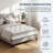 10/12 Inch Hybrid Mattress with Individually Pocketed Innerspring for Medium Firm Support - Twin, Full, King Size Options-638102815-638102801
