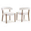 Chaises de salle à manger rembourrées modernes avec dossier incurvé, avec structure en bois massif, pour la salle à manger / salon-1295354268-1295354275
