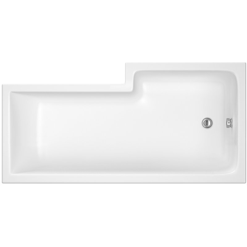 1600mm x 850mm Mounting / Installation Required Soaking Acrylic Bathtub, Left Hand