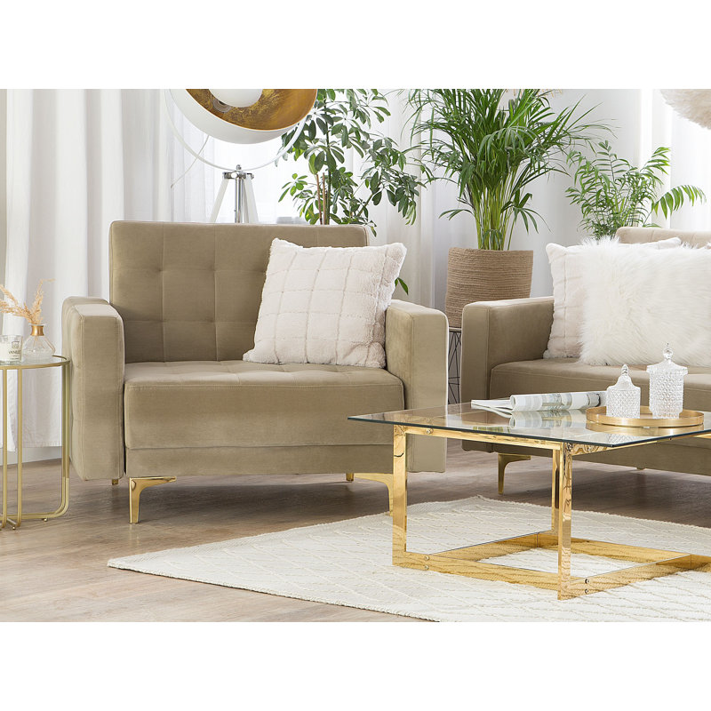 Rales Upholstered Convertible Chair, Sand Beige