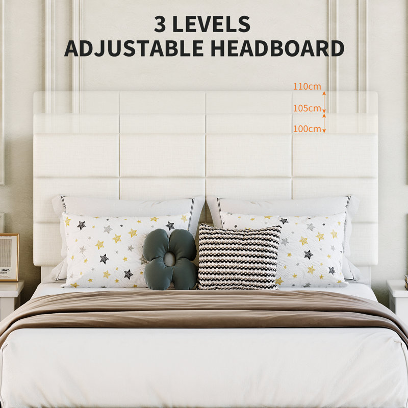 Bed Double (4'6), White