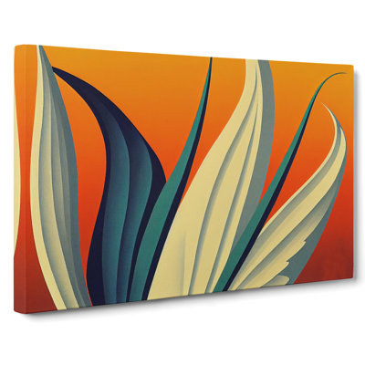 Inspiring Plant Leaf - Wrapped Canvas