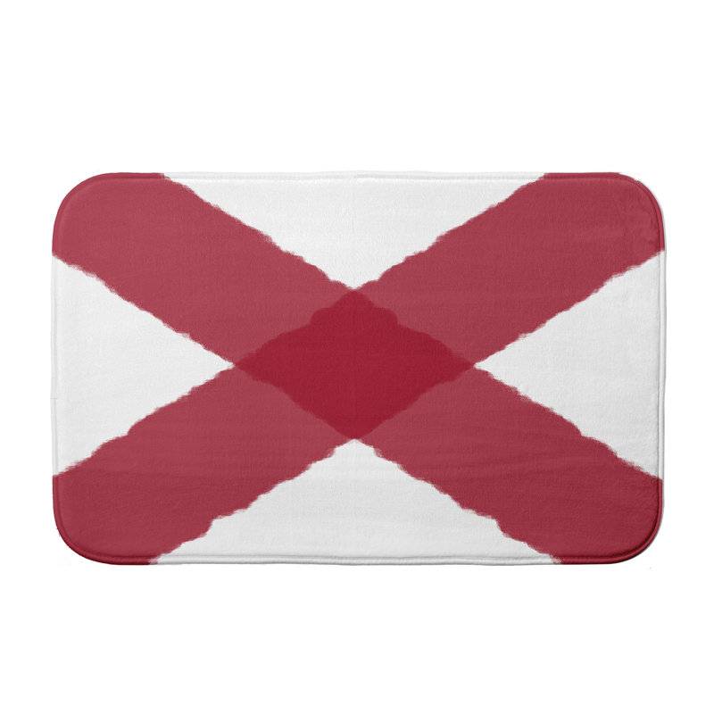 Tapis de bain Scarlett, l 24 po x L 17 po, Rouge