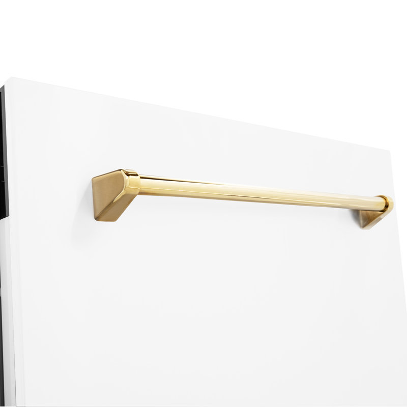 Zline Autograph Edition 24" 51 dBA Built-In Button Control Dishwasher, Gold