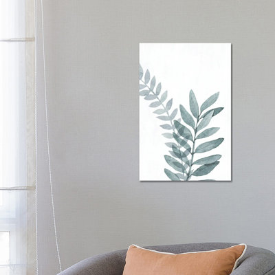 Blue Botanical Wash II by Conrad Knutsen - Wrapped Canvas Gallery-Wrapped Canvas Giclée