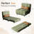 32'' Single Corduroy Reclining Sofa Chair,Ajustable Back Accent Chair,with Pillow-1908134477