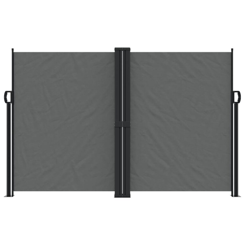 Symple Stuff Retractable Side Awning, 160cm H x 1200cm W, Anthracite